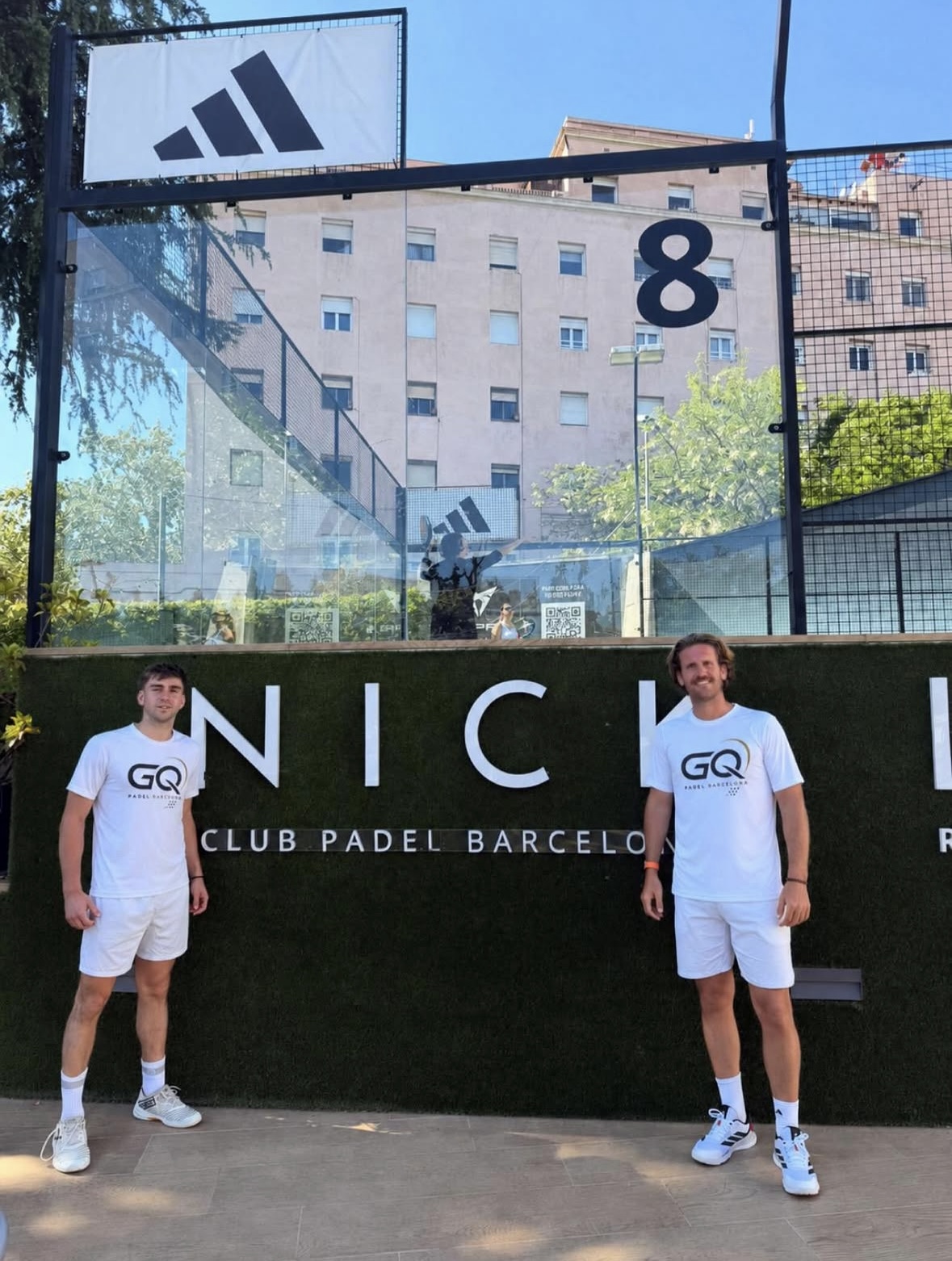 Guillermo Casal and Joaquim Florensa at Nick Club Padel Barcelona